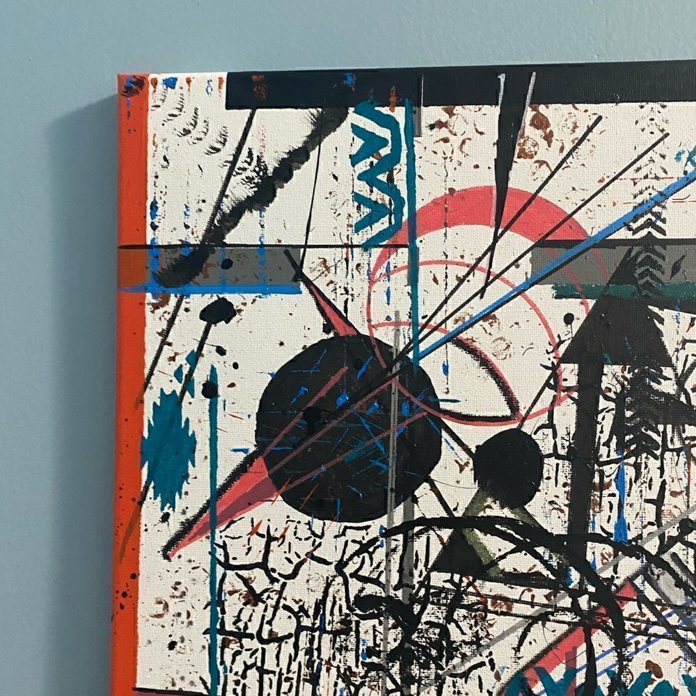 ABSTRACT PAINTING 16x20   - Picture 2 of 5